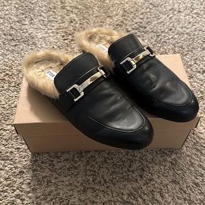 Steve Madden Khloe black leather loafers 8.5